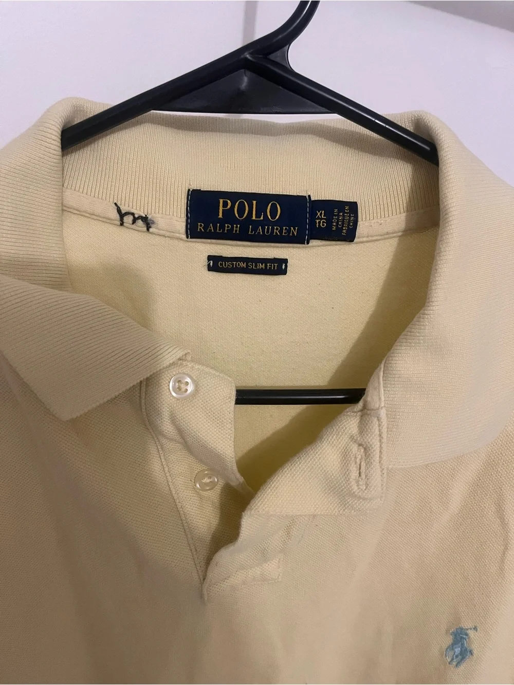 Ralph Lauren Men’s Pale Yellow Classic Polo